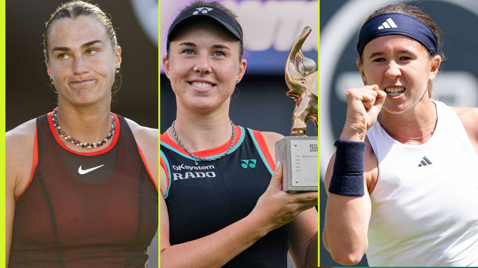 Classements WTA : Sabalenka et Rybakina, bataille qui se poursuit; Noskova dans le top 10; Eala gagne 5 places; la prochaine star montante de la WTA progresse de 16 places