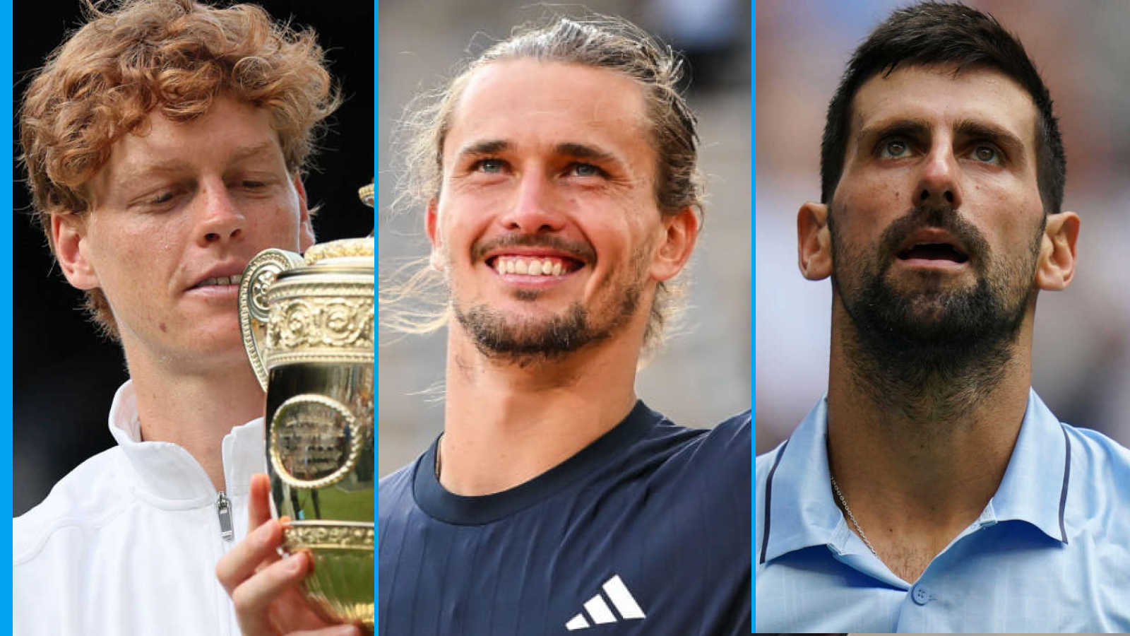 Têtes de série masculines prévues pour Wimbledon: Sinner et Zverev en tête, Djokovic en retrait, 6 Américains et 4 Italiens qualifiés