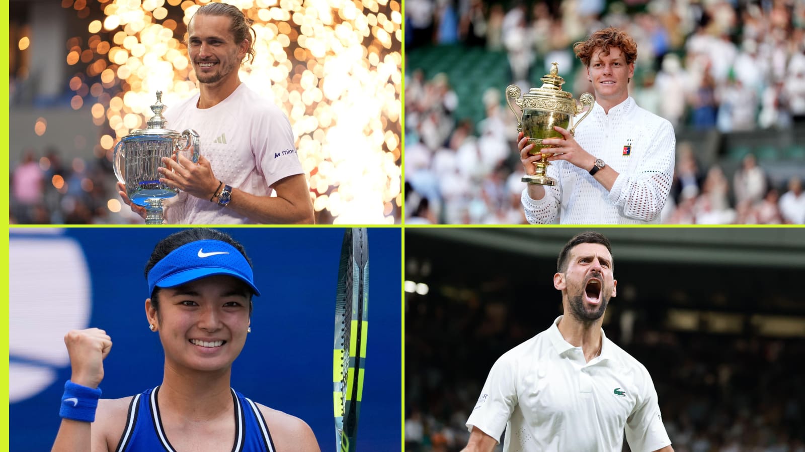 Zverev élimine Sinner alors que le numéro 1 mondial vacille, Djokovic recule et Eala grimpe au classement
