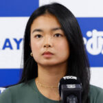 Alex Eala réagit après sa défaite face à Diana Shnaider au Pan Pacific Open
