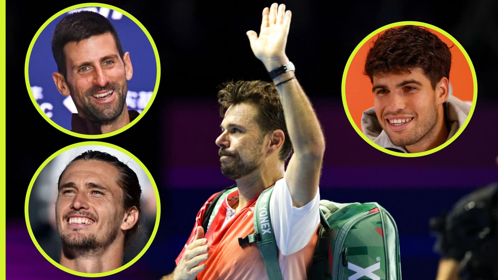 Novak Djokovic, Carlos Alcaraz et Alexander Zverev rendent hommage à Stan Wawrinka à l'occasion de sa retraite