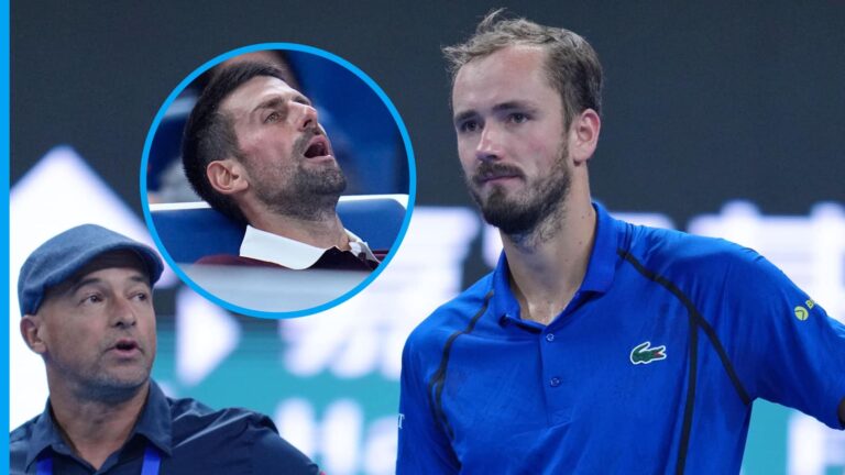 REGARDER : Daniil Medvedev se moque férocement de Novak Djokovic avant l’Open de Chine